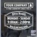 Open Hours with Logo Style 01A